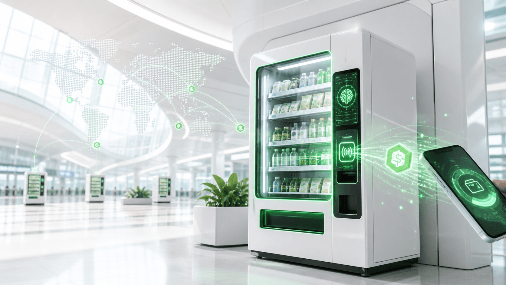 Global Web3 micropayment network for smart vending machines
